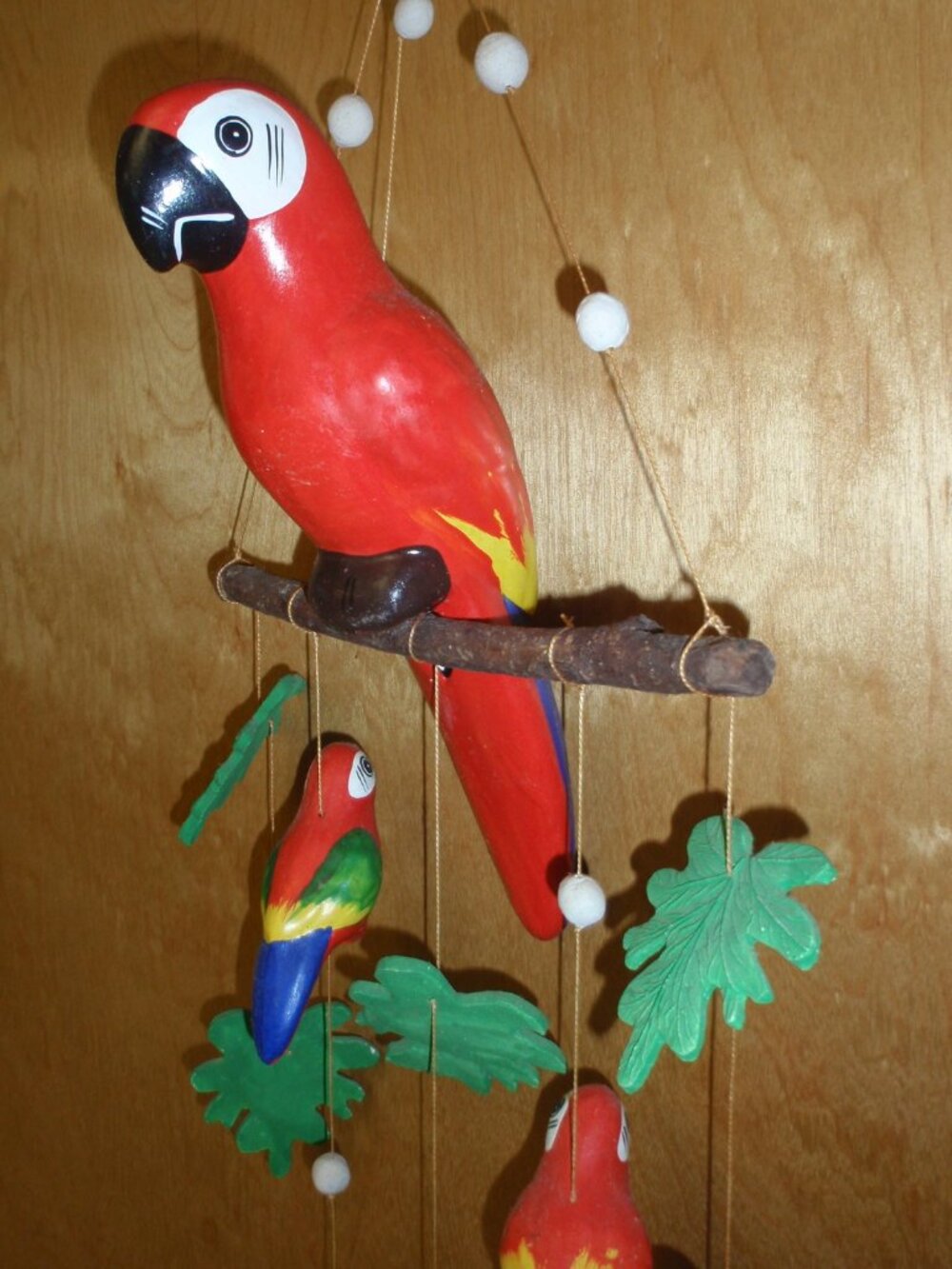Parrot Wind Chime Door Hanging Mobile For Porch Decoration - Parrotheads Gift!